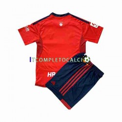 Maglia CA Osasuna Divisa Home 2023-2024 Manica Corta ,Bambino