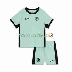 Maglia Chelsea Terza Divisa 2023-2024 Manica Corta ,Bambino