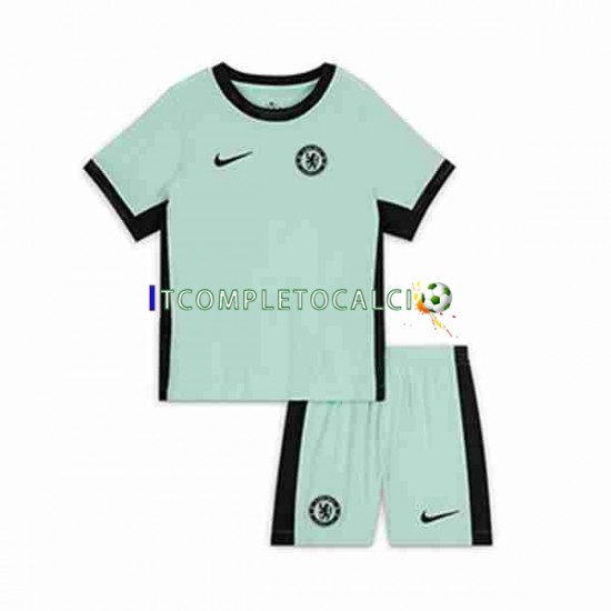 Maglia Chelsea Terza Divisa 2023-2024 Manica Corta ,Bambino