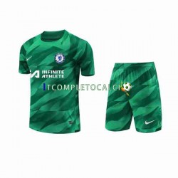 Maglia Chelsea Portiere Terza Divisa 2023-2024 Manica Corta ,Bambino