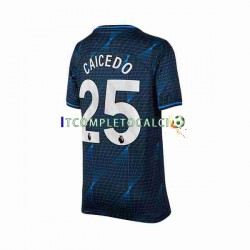 Maglia Chelsea Moises Caicedo 25 Divisa Away 2023-2024 Manica Corta ,Uomo