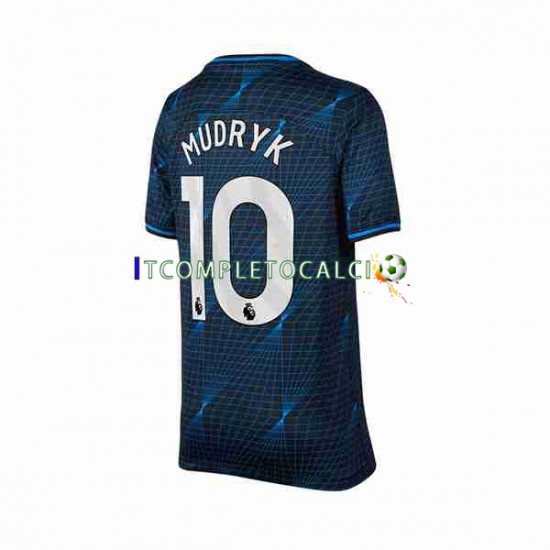 Maglia Chelsea Mykhaylo Mudryk 10 Divisa Away 2023-2024 Manica Corta ,Uomo