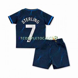 Maglia Chelsea Raheem Sterling 7 Divisa Away 2023-2024 Manica Corta ,Bambino