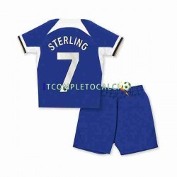 Maglia Chelsea Raheem Sterling 7 Divisa Home 2023-2024 Manica Corta ,Bambino