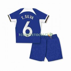 Maglia Chelsea T.SILVA 6 Divisa Home 2023-2024 Manica Corta ,Bambino