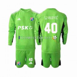 Maglia Dinamo Zagreb Livakovic 40 Portiere Divisa Home 2023-2024 Manica Lunga ,Bambino