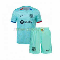 Maglia FC Barcelona Terza Divisa 2023-2024 Manica Corta ,Bambino