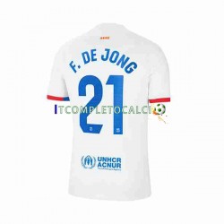 Maglia FC Barcelona Frenkie de Jong 21 Divisa Away 2023-2024 Manica Corta ,Uomo