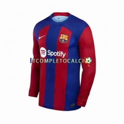 Maglia FC Barcelona Divisa Home 2023-2024 Manica Lunga ,Uomo