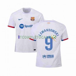 Maglia FC Barcelona LEWANDOWSKI 9 Divisa Away 2023-2024 Manica Corta ,Uomo