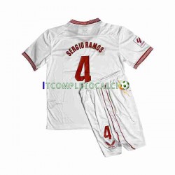 Maglia Sevilla FC Sergio Ramos 4 Divisa Home 2023-2024 Manica Corta ,Bambino