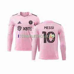 Maglia Inter Miami Lionel Messi 10 Divisa Home 2023-2024 Manica Lunga ,Uomo