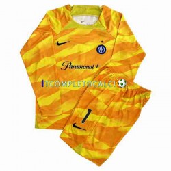 Maglia Inter Milan Sommer 1 Portiere Divisa Home 2023-2024 Manica Lunga ,Bambino