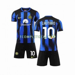 Maglia Inter Milan Lautaro Martinez 10 Divisa Home 2023-2024 Manica Corta ,Bambino