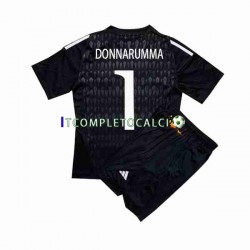 Maglia Italia Donnarumma 1 Portiere Divisa Away 2023 Manica Corta ,Bambino