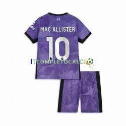 Maglia Liverpool Alexis Mac Allister 10 Terza Divisa 2023-2024 Manica Corta ,Bambino
