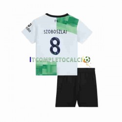 Maglia Liverpool Dominik Szoboszlai 8 Divisa Away 2023 Manica Corta ,Bambino