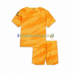 Maglia Liverpool Portiere Terza Divisa 2023-2024 Manica Corta ,Bambino