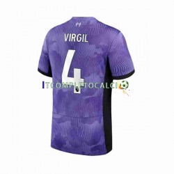 Maglia Liverpool Virgil van Dijk 4 Terza Divisa 2023-2024 Manica Corta ,Uomo