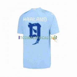 Maglia Manchester City Haaland 9 Special Printing Divisa Home 2023-2024 Manica Corta ,Uomo