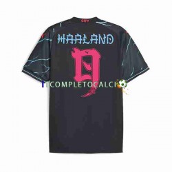 Maglia Manchester City Haaland 9 Special Tour Printing Terza Divisa 2023-2024 Manica Corta ,Uomo