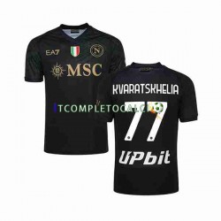 Maglia Napoli KVARATSKHELIA 77 Terza Divisa 2023-2024 Manica Corta ,Uomo