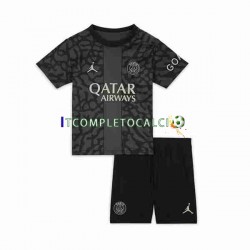 Maglia Paris Saint-Germain Terza Divisa 2023-2024 Manica Corta ,Bambino