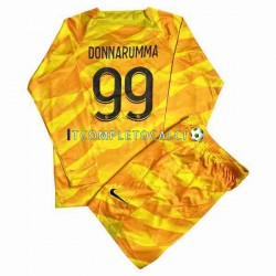 Maglia Paris Saint-Germain DONNARUMMA 99 Portiere Divisa Away 2023-2024 Manica Lunga ,Bambino