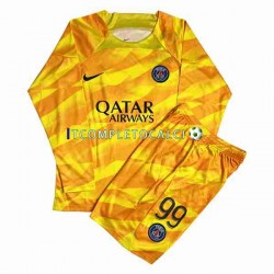 Maglia Paris Saint-Germain DONNARUMMA 99 Portiere Divisa Away 2023-2024 Manica Lunga ,Bambino
