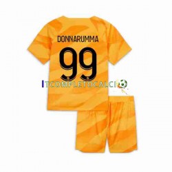 Maglia Paris Saint-Germain DONNARUMMA 99 Portiere Divisa Away 2023-2024 Manica Corta ,Bambino