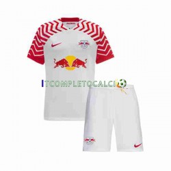 Maglia RB Leipzig Divisa Home 2023-2024 Manica Corta ,Bambino