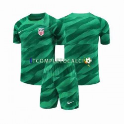 Maglia Stati Uniti Portiere Divisa Home 2023-2024 Manica Corta ,Bambino