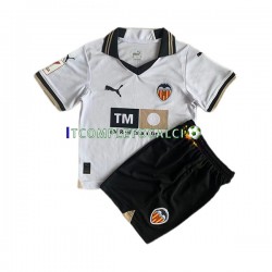 Maglia Valencia CF Divisa Home 2023-2024 Manica Corta ,Bambino