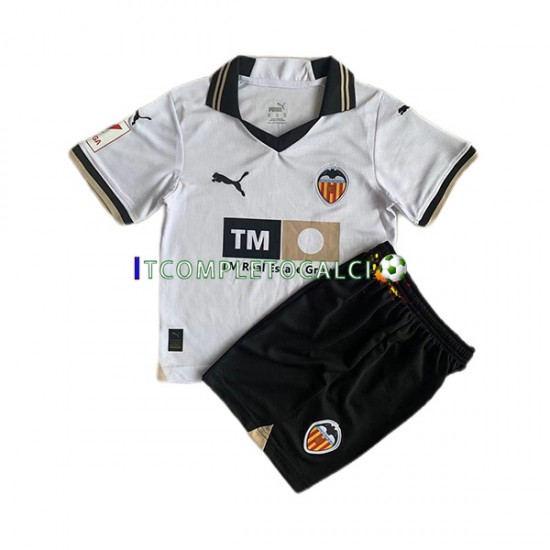 Maglia Valencia CF Divisa Home 2023-2024 Manica Corta ,Bambino