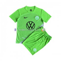 Maglia VfL Wolfsburg Divisa Home 2023-2024 Manica Corta ,Bambino