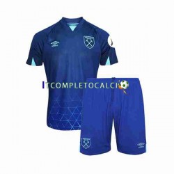 Maglia West Ham United Terza Divisa 2023-2024 Manica Corta ,Bambino
