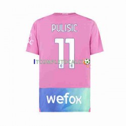Maglia AC Milan Christian Pulisic 11 Terza Divisa 2023-2024 Manica Corta ,Uomo