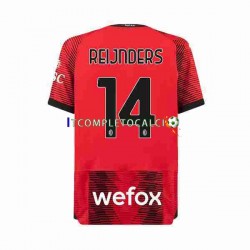 Maglia AC Milan Tijjani Reijnders 14 Divisa Home 2023-2024 Manica Corta ,Uomo