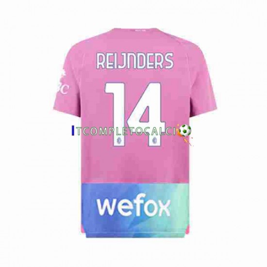 Maglia AC Milan Tijjani Reijnders 14 Terza Divisa 2023-2024 Manica Corta ,Uomo