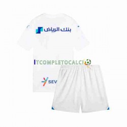 Maglia Al Hilal Divisa Away 2023-2024 Manica Corta ,Bambino