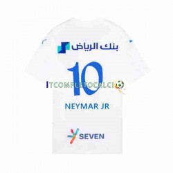 Maglia Al Hilal Neymar JR 10 Divisa Away 2023-2024 Manica Corta ,Uomo
