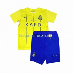 Maglia Al-Nassr Divisa Home 2023-2024 Manica Corta ,Bambino