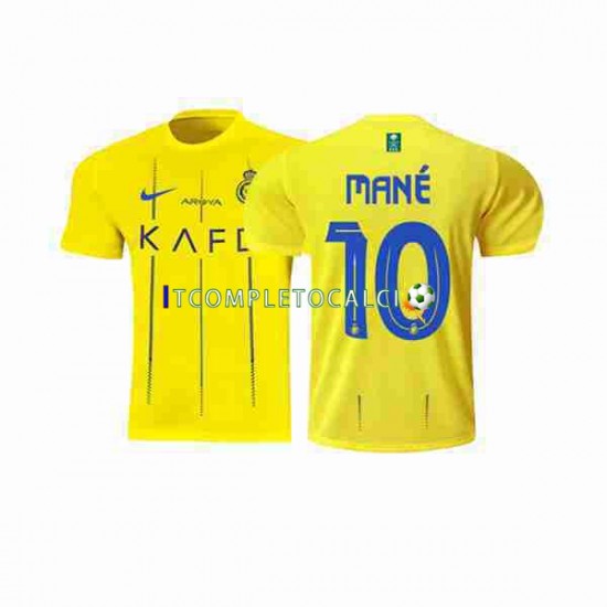 Maglia Al-Nassr Mane 10 Divisa Home 2023-2024 Manica Corta ,Uomo