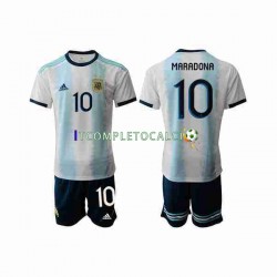 Maglia Argentina Maradona 10 2019-2020 Divisa Home Manica Corta ,Bambino