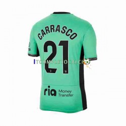 Maglia Atlético Madrid 2 Yannick Carrasco 21 Terza Divisa 2023-2024 Manica Corta ,Uomo