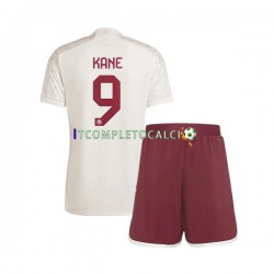 Maglia FC Bayern München Harry Kane 9 Terza Divisa 2023-2024 Manica Corta ,Bambino