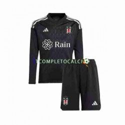 Maglia Besiktas Portiere Divisa Home 2023-2024 Manica Lunga ,Bambino