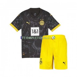 Maglia Borussia Dortmund Divisa Away 2023-2024 Manica Corta ,Bambino