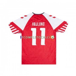 Maglia Danimarca Rasmus Hojlund 11 Divisa Home 2023-2024 Manica Corta ,Uomo