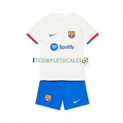 Maglia FC Barcelona Divisa Away 2023-2024 Manica Corta ,Bambino